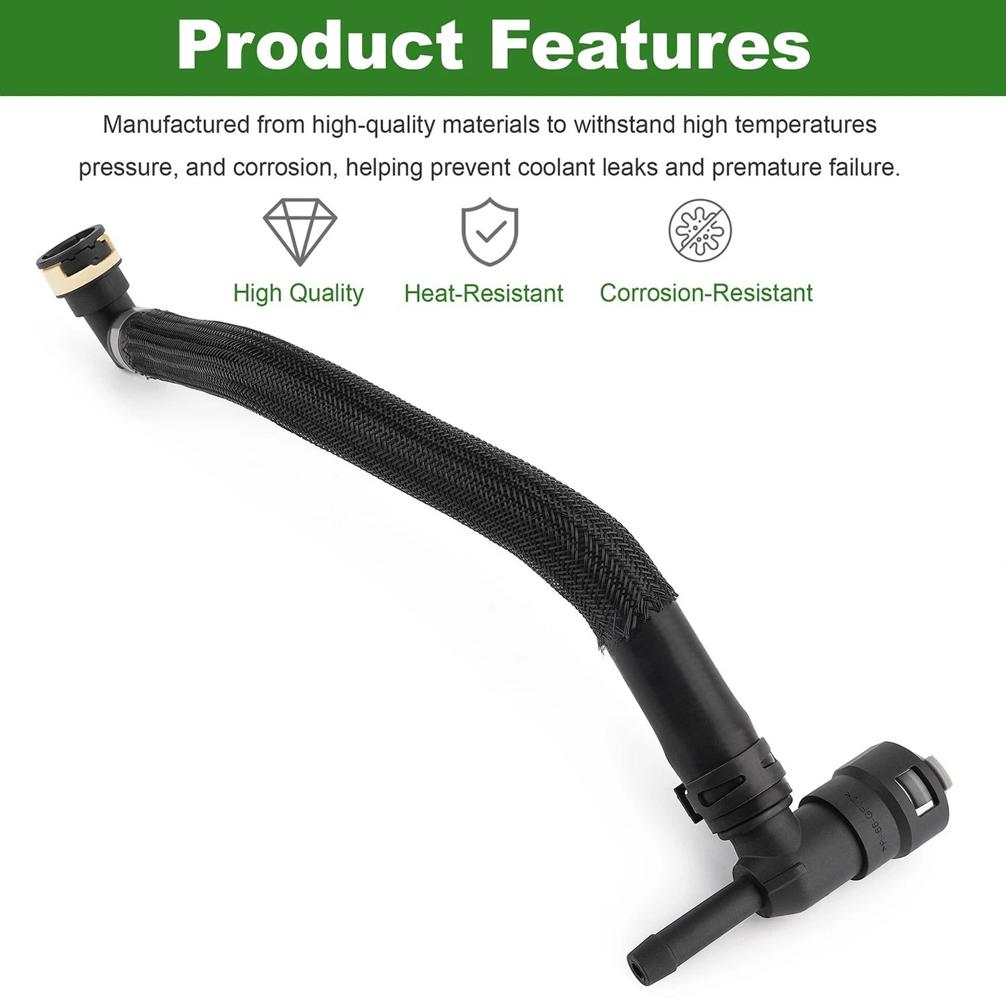 6.7L Diesel Heater Core Coolant Inlet Hose Tube Fits 2017–2024 Ford F-250 F-350