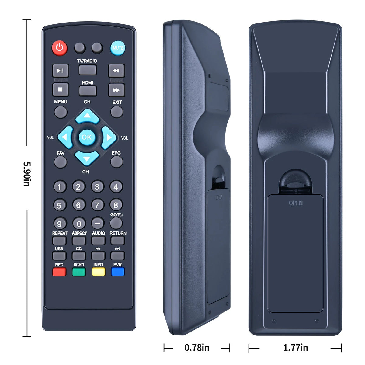 Remote Control For iView 3300STB ATSC Converter Box