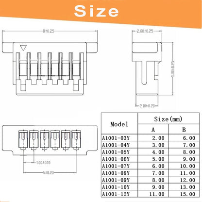 Teansic JST SH 1.0mm Connector Kit with 28AWG Pre-Crimped Cables(150mm/5.9...