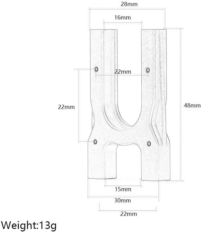 Aluminum Center Diff Mount for Arrma 1/8 KRATON 6s Outcast Typhon Talion Red