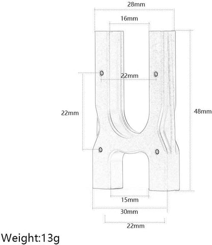 Aluminum Center Diff Mount for Arrma 1/8 KRATON 6s Outcast Typhon Talion Red