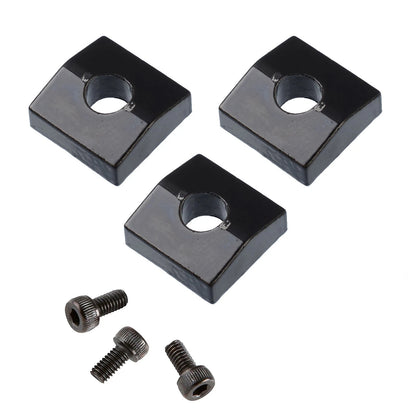 3X Electric Guitar Locking Nut Block Clamp &Screws Black For Floyd Rose tremolo,