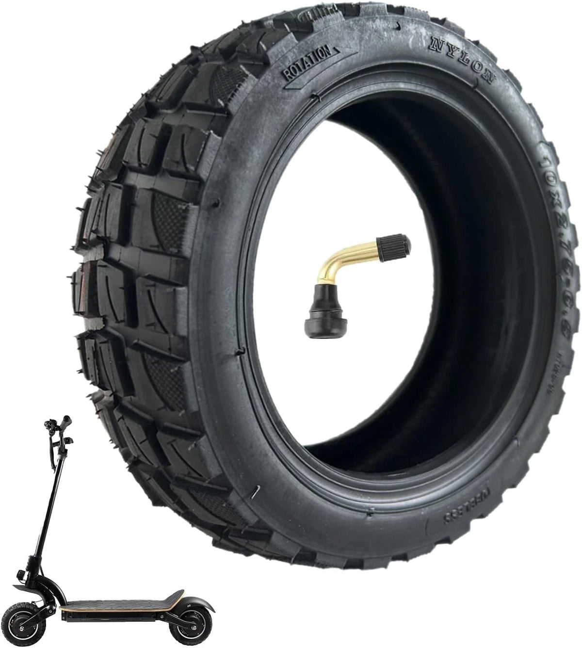 10x2.75-6.5 Off-Road Vacuum Tire, 10 Inch 10x2.75-6.5, Tire x 1