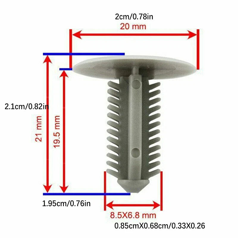 20*Roof Headliner Clip Trim Panel Retainer Nylon Fastener For Toyota 63399-26050