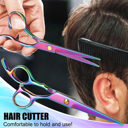 Hair Cutting Scissors Set, Professional Haircut Kit with Cutting...