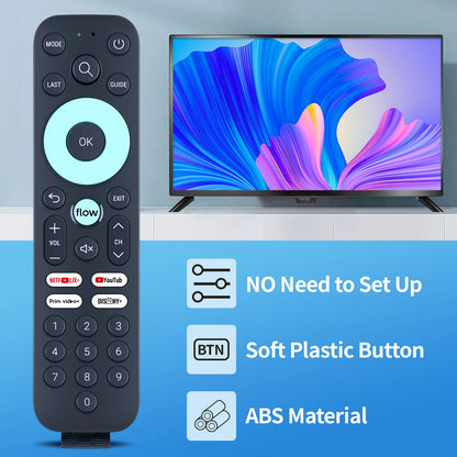 RC4573201/01 Replacement Remote Control For Flow Box Android TV