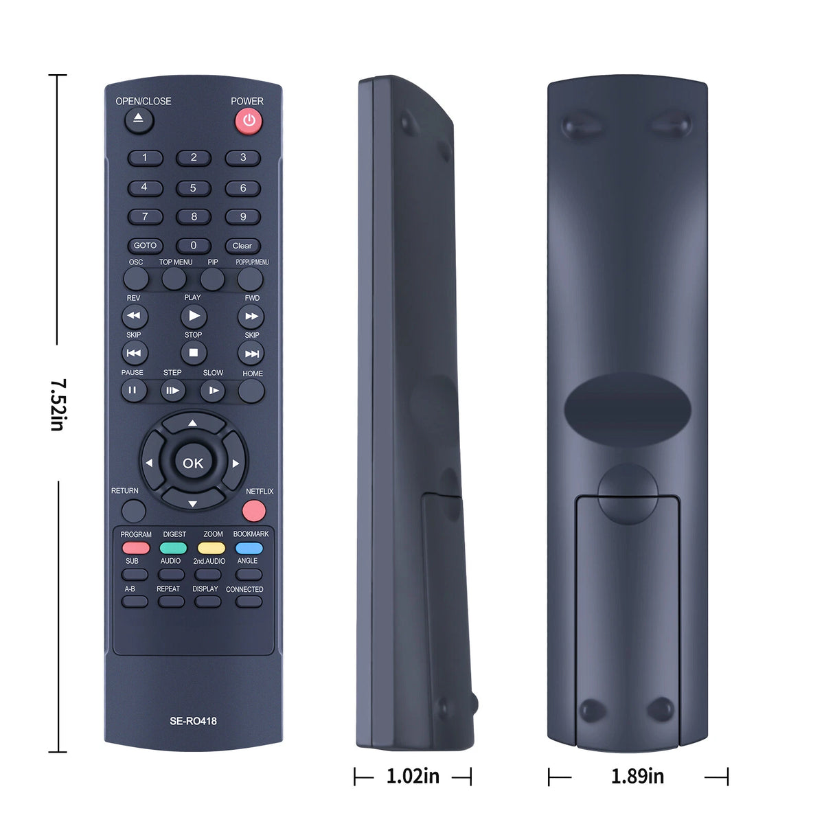 SE-R0418 Remote Control For Toshiba DVD Player BDK23 BDK23KU