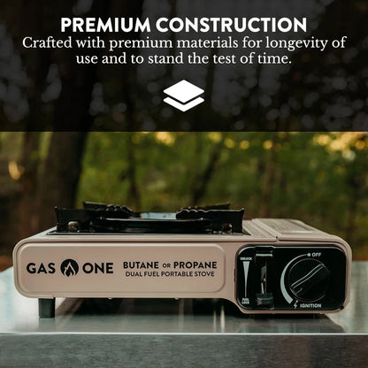 Gas One GS-3400P Propane or Butane Stove Dual Fuel 8,000 BTU,