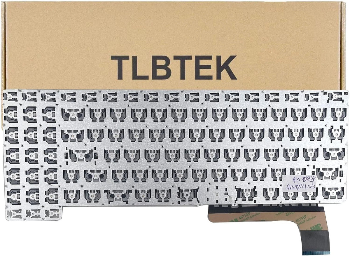 TLBTEK Keyboard Replacement Compatible with Gateway GWTN156-11BK Gray