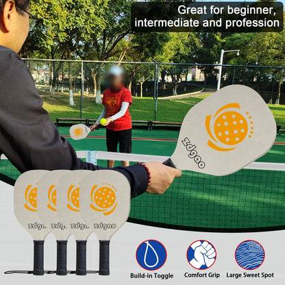 Zdgao Portable Pickleball Net Set with Paddles 22ft x 36in x 34", Orange