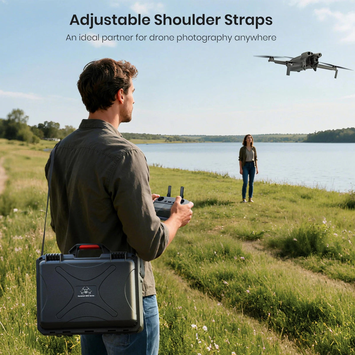 STARTRC Dual Layer Waterproof Hard Case for DJI Mini 5 Pro Drone,