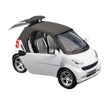 White 1:32 Pull-Back Model Car Metal Diecast Toy Vehicle Sound Light Kids Gift A