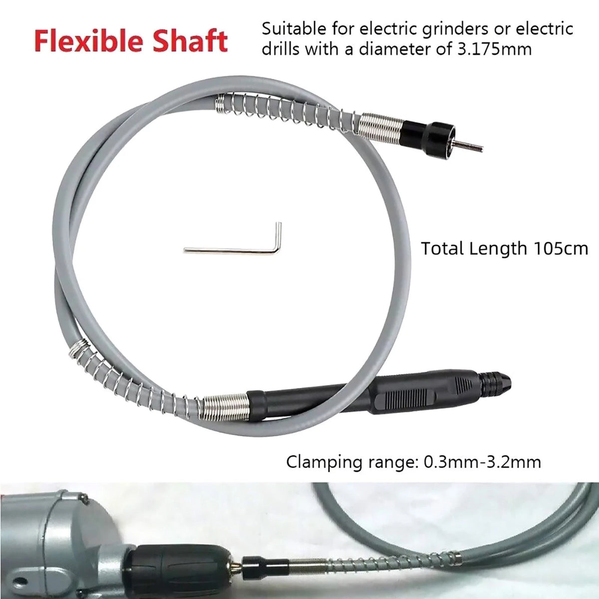 Flexible Drill Grinder Flex Shaft For Rotary Drive Power Accessories Useful