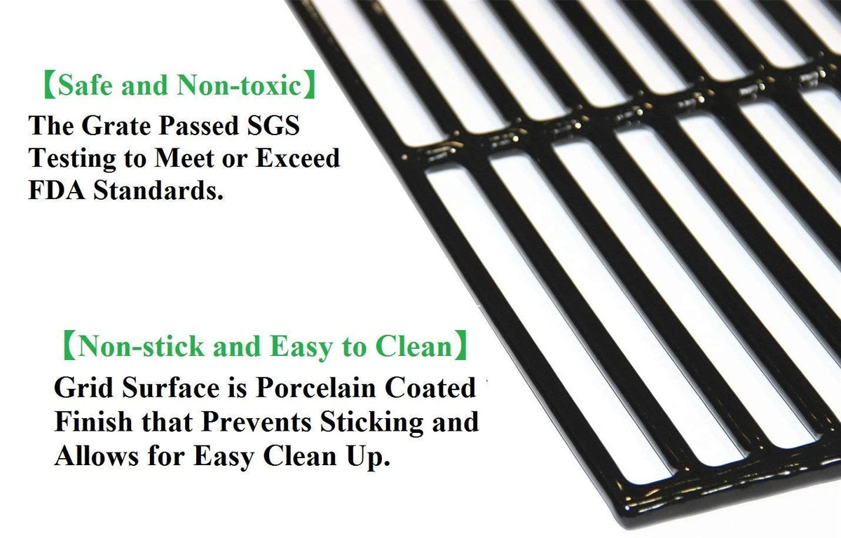 Hongso Grill Parts for Chargriller 5050, PS Heat Plates & Cast lron Grates