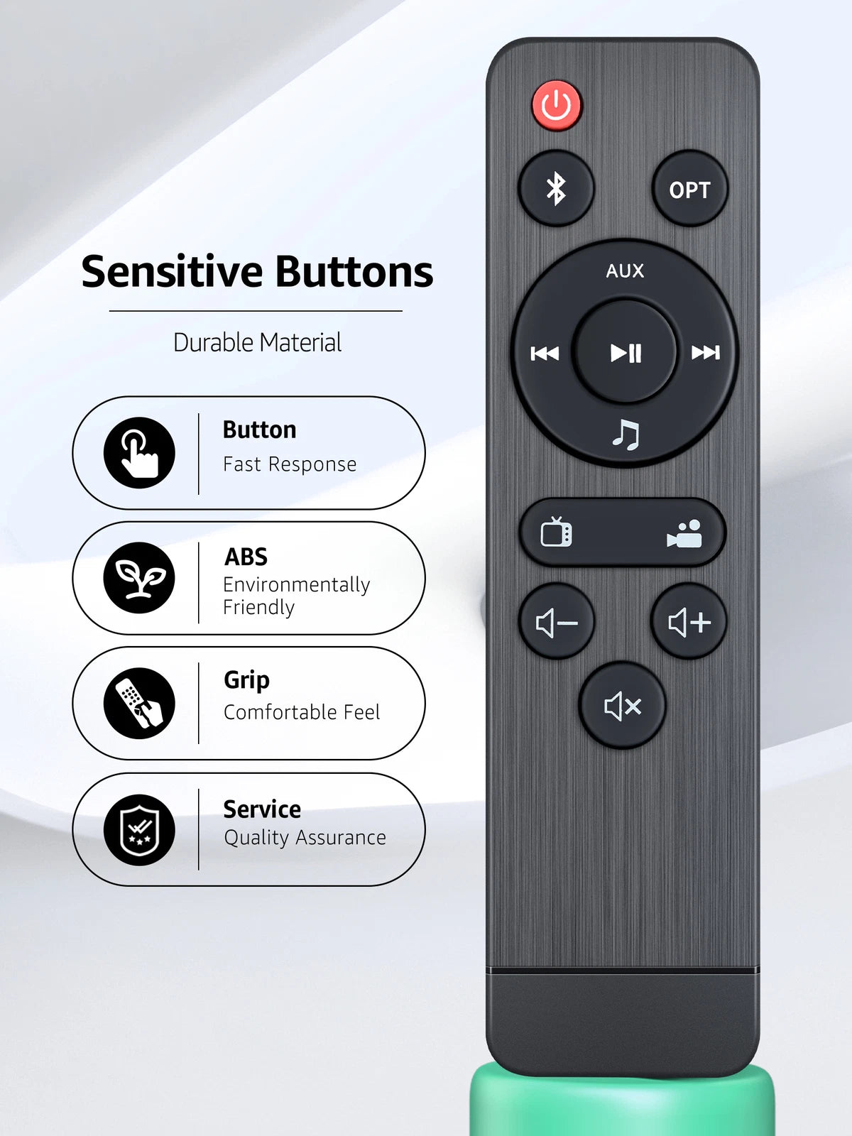 Remote Control For SAKOBS SB2122 2.1 Channel Sound Bar Home Theater System