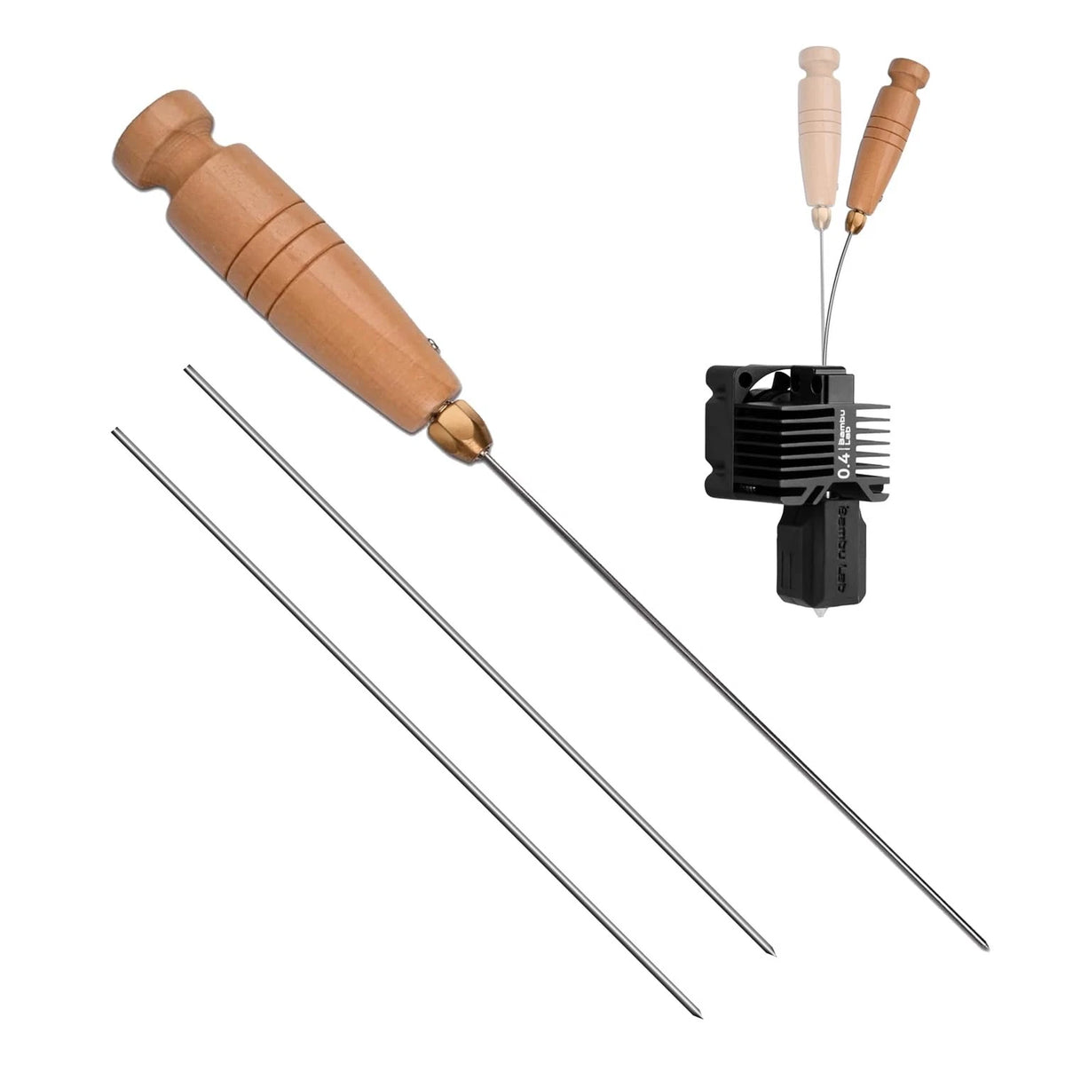 3D Printer Cleaning Filament Clog Tool with Wood Handle,The Must-Have 3D...