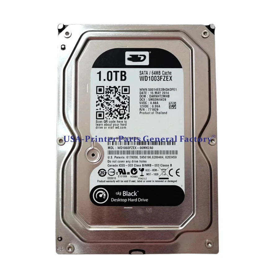 fit for WD Black WD1003FZEX 1TB 64MB 6Gbs SATA 3.5" Desktop HDD Hard Drive