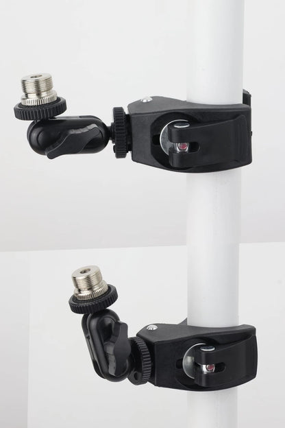Hocoder Mic Crab Clamp Microphone Mount with (0.6"to 1.4"), Black