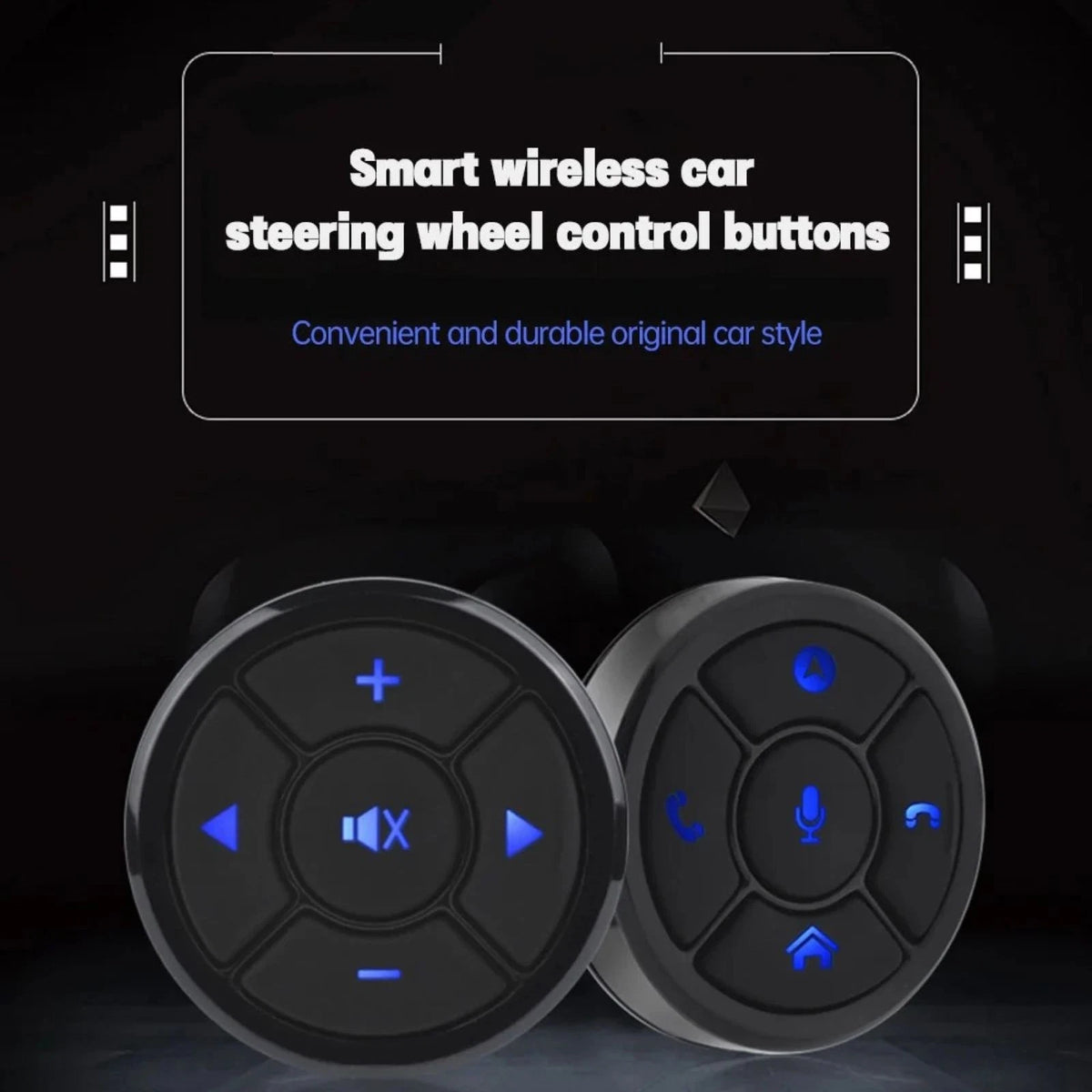 Universal Wireless Remote Control Button Car Steering Wheel Controller Part