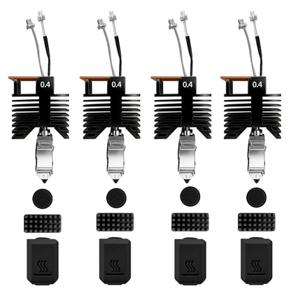 4Pcs 0.4MM U1 Hotend for Snapmaker Extruder, 24V 48W Fast Heating 0.4MM*4