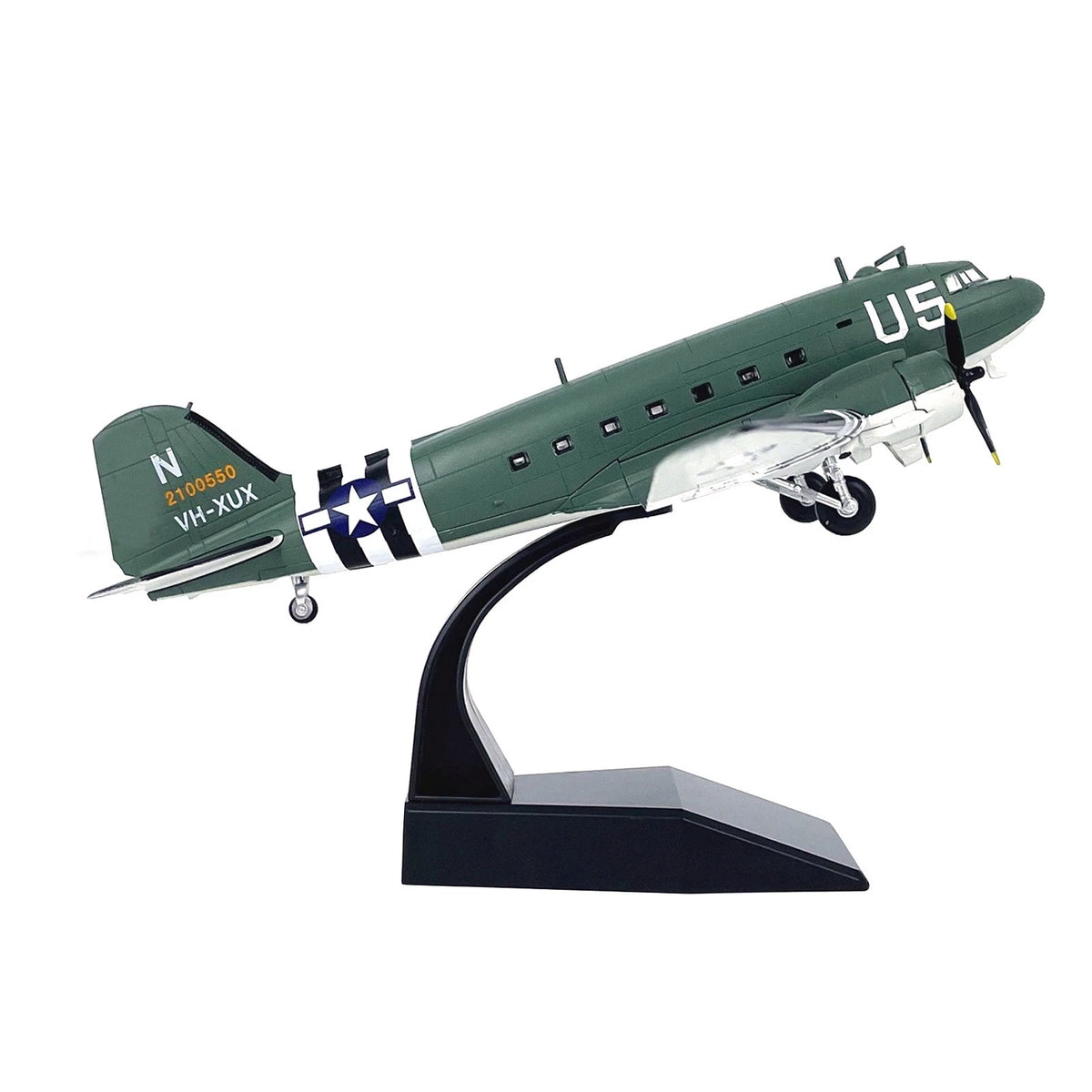 USAAF Douglas C-47 Skytrain 1/100 Scale Alloy Model Transport Aircraft Display