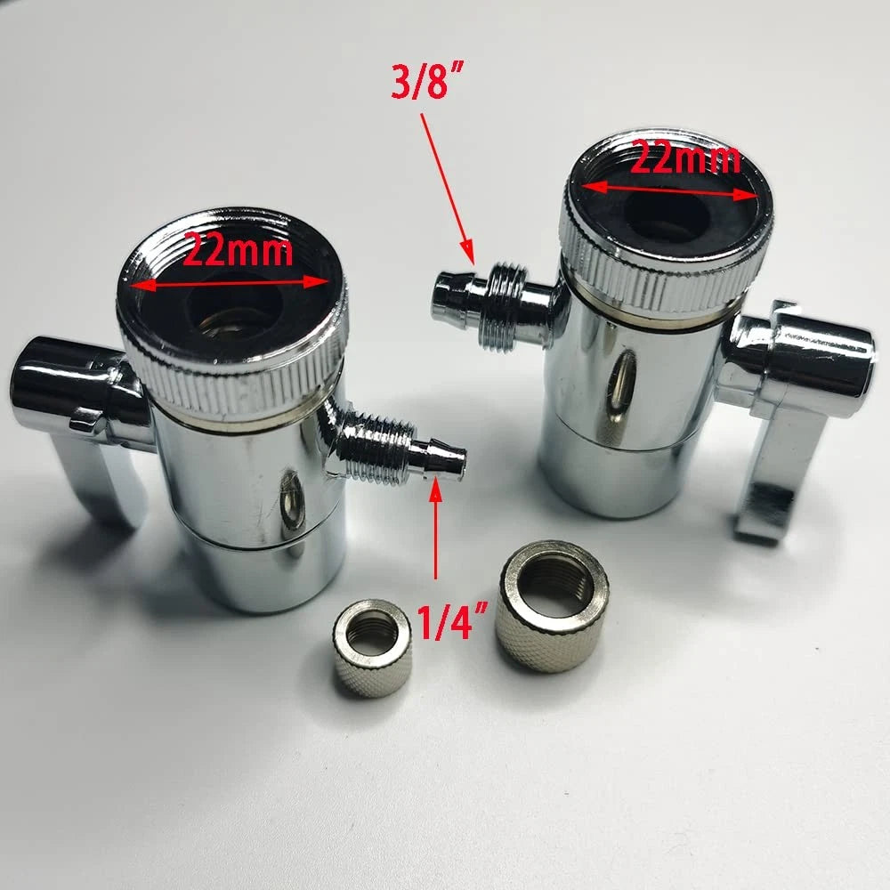 Malida Countertop filter to 3/8 inch O.D. Tubing Faucet 3/8" Tube, White