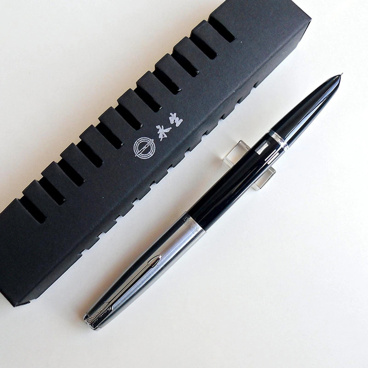 Black 138mm Wing Sung 601 Steel Cap Vacumatic Fountain Pen F Nib 0.5mm Ink Pen;