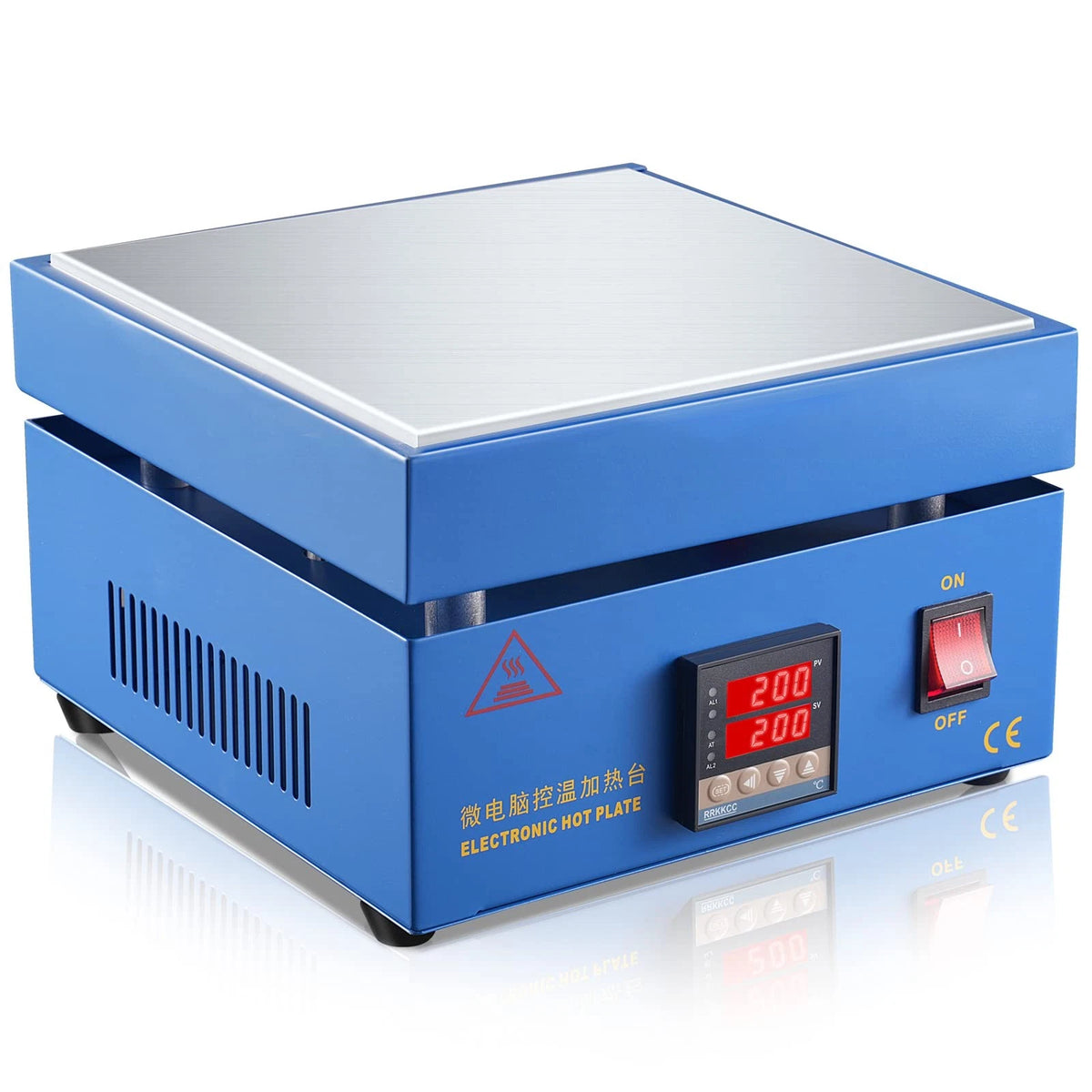 Soiiw 110V 850W Soldering Hot Plate LED Microcomputer 200X200mm