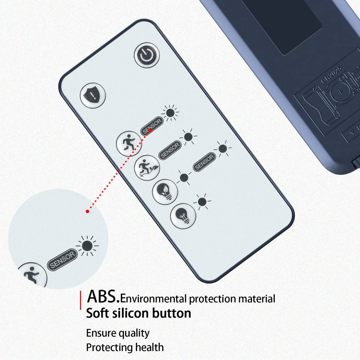 Remote Control For Ensenior 5 Motion Sensor Modes Solar Security Light