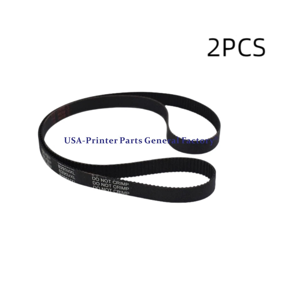 2x P1046696-050 Main Drive Belt For Zebra ZE500-4 ZE500-6 Thermal Label Printer