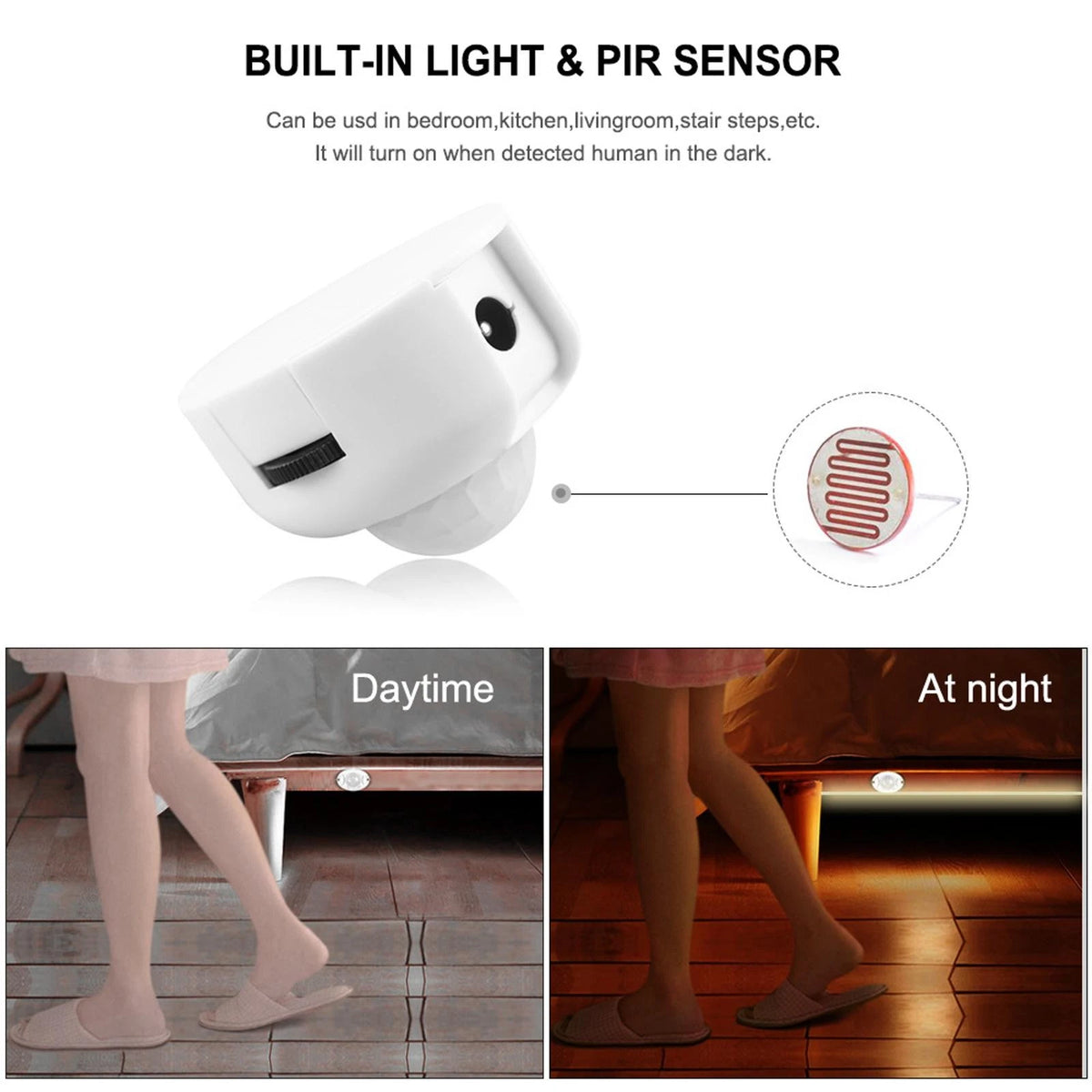 Motion Sensor DC 5V 24V Light Switch Movement Detector Automatic PIR Sen F
