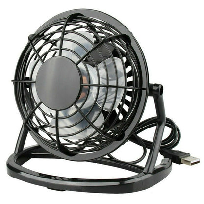 4 inch Portable USB Table Fan Mini USB Desk Fan Small Quiet Personal Cooler