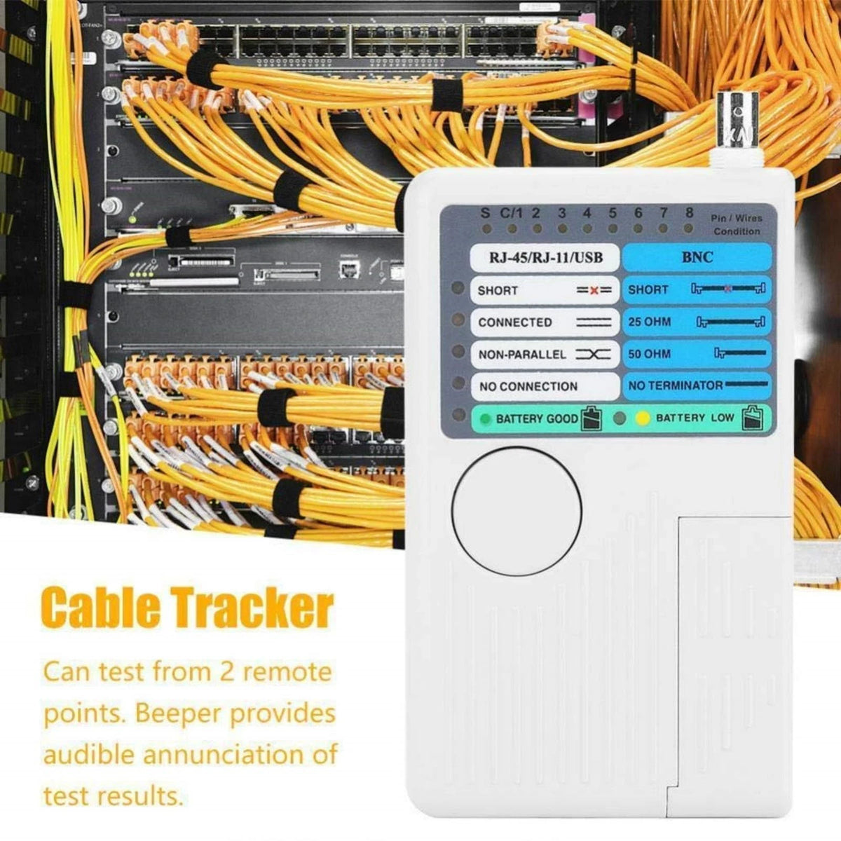 4 In 1 Cable Tester For Network RJ45 RJ11 USB BNC LAN Wire Tester Cat5 Cat6