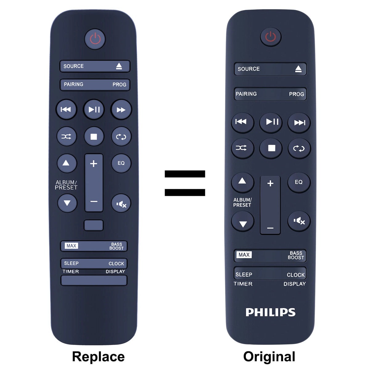 Replacement Remote Control For Philips Mini Hi-Fi Stereo System FX10