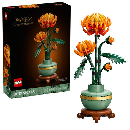LEGO Botanicals Chrysanthemum Building Set for One Size Fits All, Multicolor