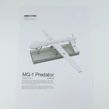 1:32 Paper DHC-2 Beaver Float Seaplane 3D Plane Aircraft Unassembled Kirt Gift