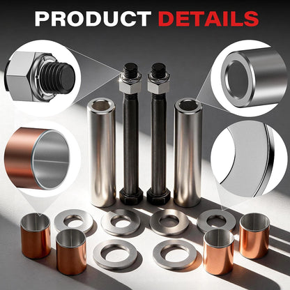 KyuerWK Golf Cart Spindle Bushing King Pin Tube Repair Kit, Fits EZGO bronze