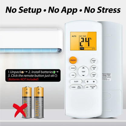 For Insignia Portable Air Conditioner NS-AC07PWH1 NS-AC06PWH1 Remote Control