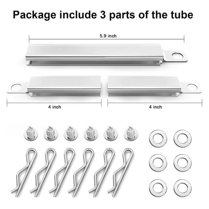 Uniflasy 304 Stainless Steel Carryover Tubes Adjustable Crossover Tube