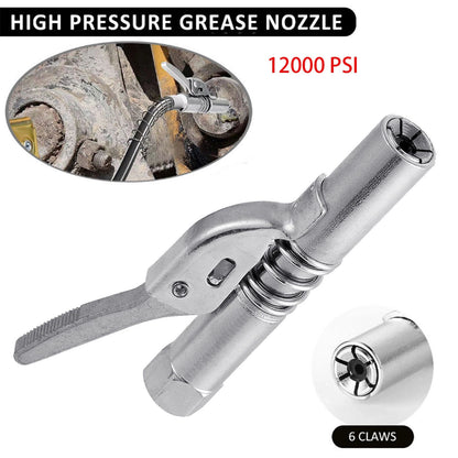 2PCS  High-Pressure Quick Release Lock Oil Injection Nozzles 1/8" NPT Adapter
