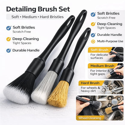 26Pcs Car Detailing Kit, Brush Set, Auto 27PCS-Blue, Blue