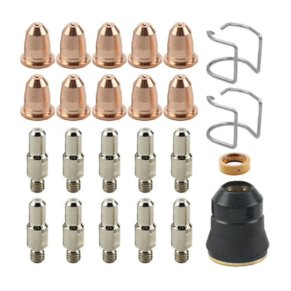 Plasma Cutter Parts, Electrode Tips Cups Consumables For brass/sliver/black