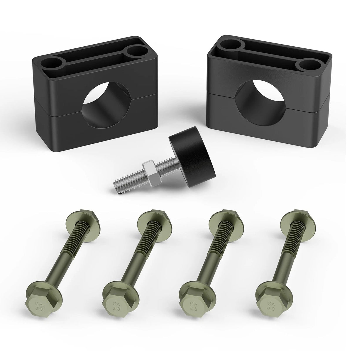 Panglong Club Car DS Brakes Block Mounting Set with Screw Nut, Black