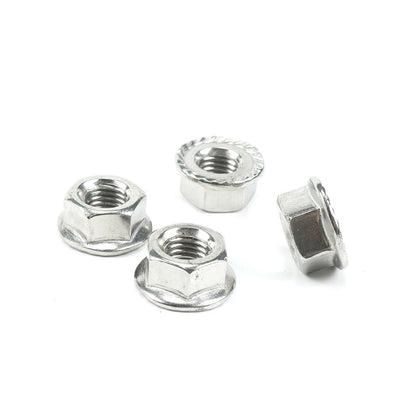 Exhaust Flange Install Kit Pair Flanges Gaskets C-Clips Nuts Washers for Harley