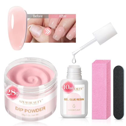 AZUREBEAUTY Nail Repair Kit 0.34 Fl Oz (Pack of 1), Jelly Pink