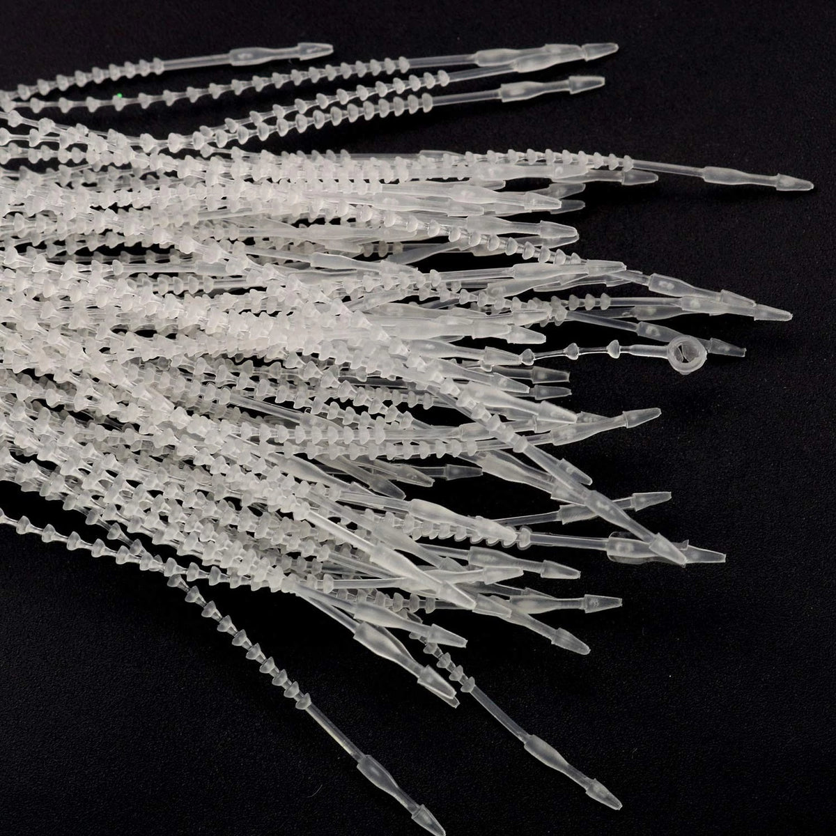 Tegg Snap Lock Pin 1000PCS 5Inch Clear Plastic Adjustable 5 inches,