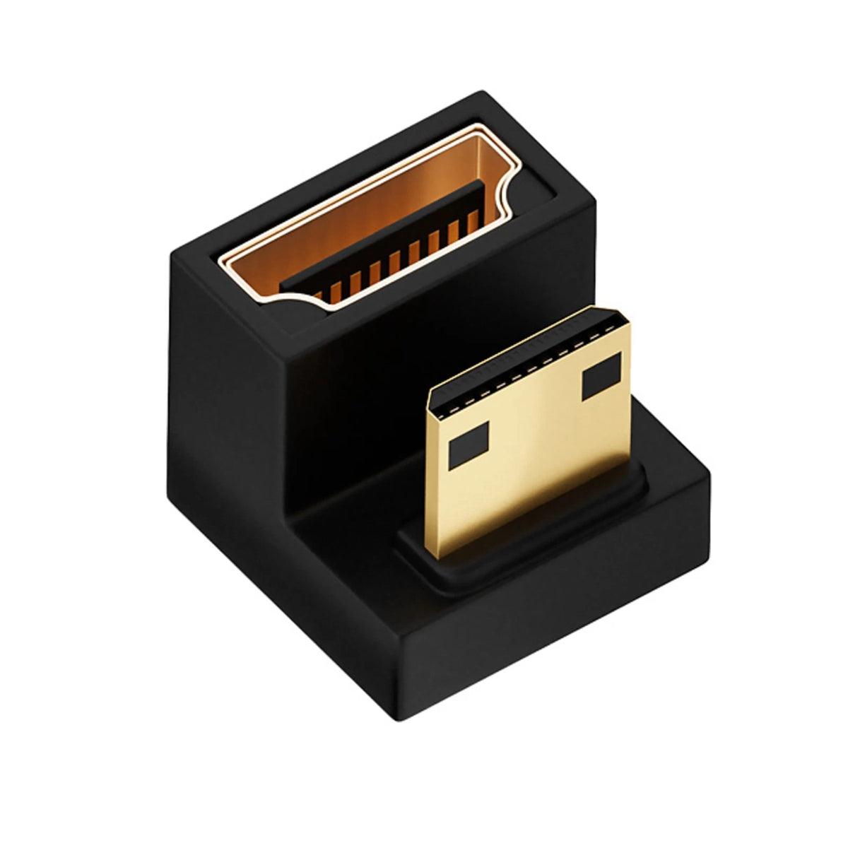 U Shape Mini HDMI to HDMI Adapter 8K Mini HDMI Male to 180° For Xbox 360