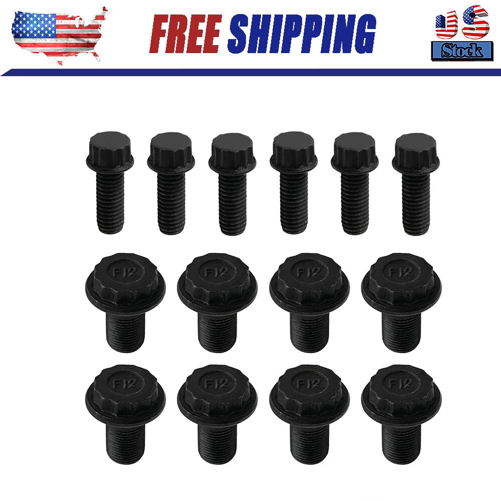 14Pcs Clutch Flywheel Pressure Plate Flange Bolt Set For Honda Civic K20 K24