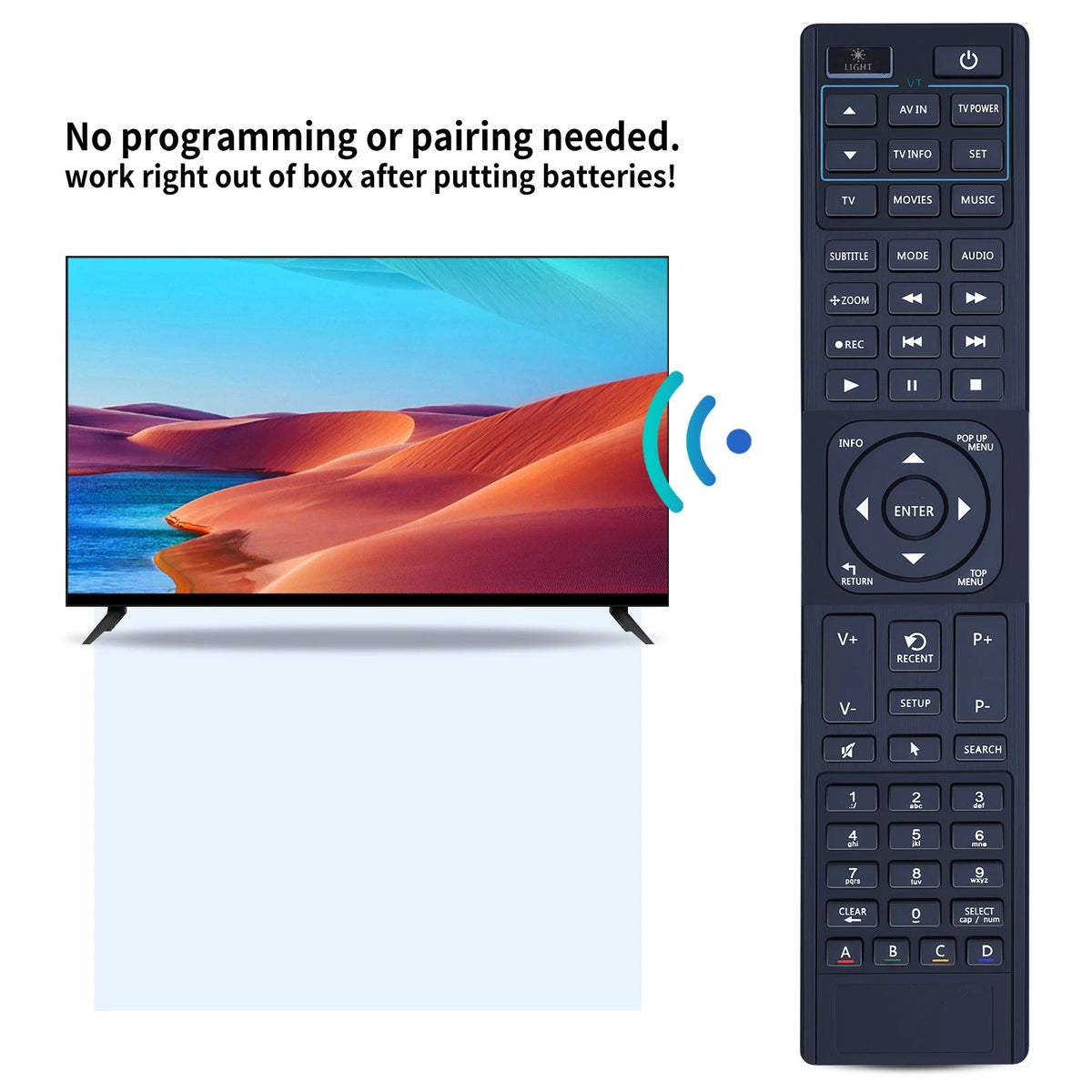 Remote Control For Premium IR All Dune HD Media Players + Programmablefor TV