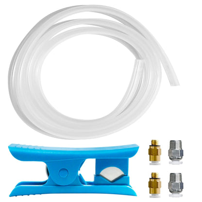 16.4ft(5M) PTFE Teflon Tube Kit,ID 2.5mm OD 4mm Bowden for 5M, White